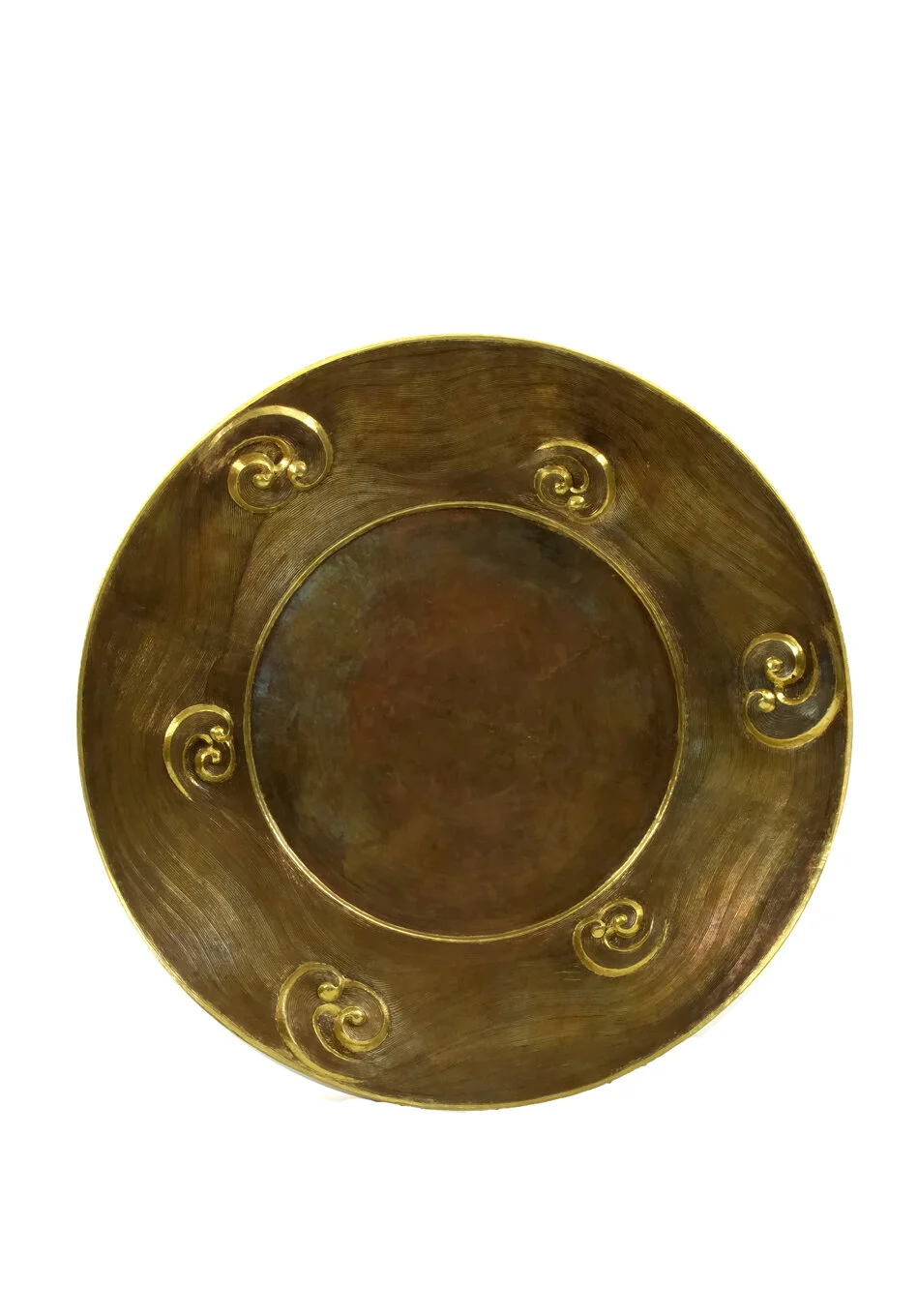 Copper Repousse Plate — Stephanie Odegard Co. Ltd. Furnishings and